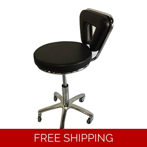 Black Stool Equipment Medical Chair Facial Beauty Salon Spa Tattoo